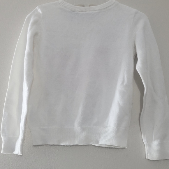 THE Children’s Place sweater for  girls ivory or cream and pink size 3T - Picture 6 of 7